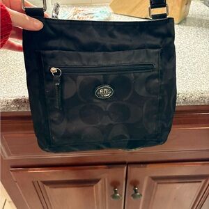 Coach Black Logo crossbody Bag